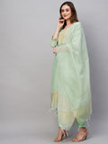 Gosriki Women'S Art Silk Straight Printed Kurta With Pant & Dupatta (Lahar-Pista-Gs_Xl_Pista_X-Large),Pista,,B0C786GD3M