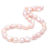 BEADIA Natural Pearl Beads 8-9mm Purple Freshwater Cultured Loose Gemstone Beads for DIY Jewelry Making 13.8''/Strand