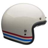 Bell Custom 500 Open-Face Motorcycle Helmet (Stripes Pearl White - Small)