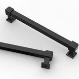 Asidrama 10 Pack 6.3 Inch(160mm) Matte Black Kitchen Cabinet Handles, Cabinet Pulls Kitchen Cabinet Hardware for Cupboard Drawer