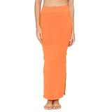 Zivame All Day Seamless Mermaid Saree Shapewear with Removable Drawcord for Women - Orange