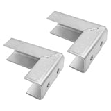 VIKKSAER 2 Pcs 90 Degree Wrap Angle Splice for 1/2 Bolt in 1-5/8 Strut Channel, 4 Hole Corner Connector Bracket, 4mm Thickness