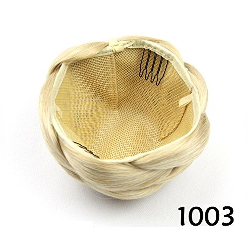 Funyn Synthentic Hair Bun Donut Braided Hair Chignon Hairpieces Accessories Large Size(#1003)