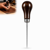 Heavy Driver Wood Handle Scratch Awl Tool | Leather Hole Punch Awl Pin For Sewing, Stitching, Marking, Craft, Diy Leatherwork & 