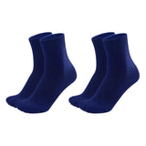 Mukhaksh (Pack Of 2 Pairs = 4 Socks Boys Cotton Navy Blue Ankle Length Socks Sports Socks, Badminton Socks, Atheletic Socks