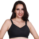 Trylo Riza Cottonfit Bra Combo Pack Black & Nude 38 E - Cup - Pack Of-2,BLACK & NUDE,38,B0DQKXRSFB