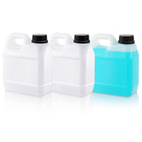 Ziliny 3 Pcs 32 oz Plastic Jug with Lids Square Empty Storage Containers HDPE Carboy Plastic Jar Containers for Water Beverage O