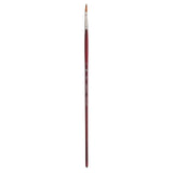 Princeton Velvetouch Filbert Brush, Long Handle, Size 4 - Professional Artist Brushes for Mixed Media, Acrylic, Oil, Red