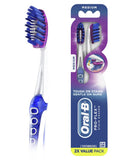 OralB 3D White ProFlex Stain Eraser Toothbrushes, Medium, 2 Count