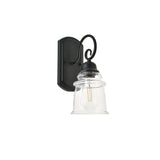 Living District Indoor Modern Home Decorative Bright Ceiling Spire 1 Light Black Wall Sconce