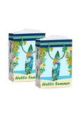 Pack of 16 Tropical Summer Beach theme Return Gift Paper Bags|Made in India|Beach theme carry bag (12x8x4 inch)