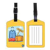 Nutcase Designer Luggage Travel Baggage Tags Single Tag With Name Card Inside Beachside