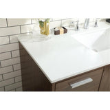 Elegant Decor Baldwin 48 Solid Wood And Mdf Bathroom Vanity In Walnut