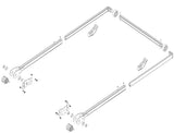 4 Spring Aluminum Dump Truck Complete Tarp Arm Kit with 93 Lower Arms. Complete Kit, From Pin To Pin. With 45 Degree Arm Bends
