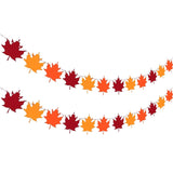Thanksgiving Party Banner,Fall Maple Leaf Garland Banner,Autumn Thanksgiving Harvest Party Supplies