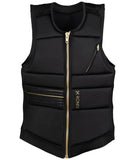 Ronix Rise Womens CE Approved Impact Vest Black / Gold Medium-New