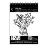 Art Story Sketch Book Size A5 Wire O Binding 150gsm 30Sheets for Sketching and Drawing