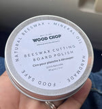 Wood Chop Wood Conditioner | 100% Natural Beeswax Blended with Mineral Oil | FoodGrade Finish for Wooden Cutting Boards, Cutler