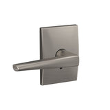 Schlage Custom FC21 ELR 619 CEN Eller Lever with Century Trim Hall-Closet and Bed-Bath Lock, Satin Nickel