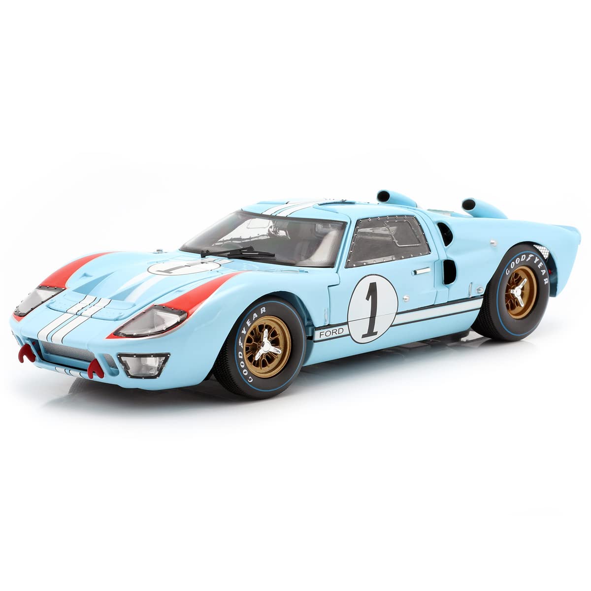 1966 Ford GT40 MK Metal Die-Cast Model Racecar