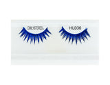EMILYSTORES Blue Halloween Lashes for Drag Queen Cosplay Fancy Ball Costume Faux Eyelashes 1 Pair, Blue Color