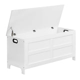 MAHANCRIS Storage Chest, 39.4  L Large Toy Chest, Entryway Storage Trunk, Storage Bench with Safety Hinge, Entrance Bench for L