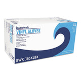 Boardwalk BWK365XLBX General Purpose LatexFree Vinyl Gloves Extra Large, Clear (100Piece/Box)