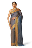 Leriya Fashion Womens Saree || Cotton Silk Solid Saree With Golden Border & Fancy Tassel On Pallu || Saree With Unstitched Blous