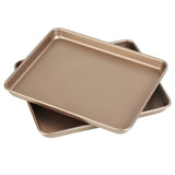 13 Inch Baking Pans Nonstick Set of 2, Walooza 13 X 11 X 1 Inch Cookie Sheet Replacement Toaster Oven Tray