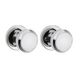 Kwikset Maven Interior Passage Door Knob, Handle for Closet and Hallway Doors, Round Non-Locking Doorknob in Polished Chrome, wi