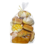 Lesibag 150 Piece Bread Loaf Bags - 8 x 18 Clear Gusseted Poly Bags with Free Twist Ties