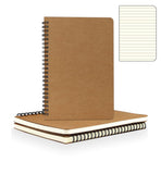 Kreative Korner College Spiral Notebook,A5 3 Pcs Pack,Size 5.5X8.2 Inches Travel Writing Journal,Memo Notepad Sketchbook,Student