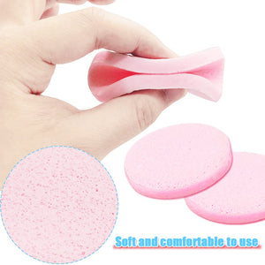 120 Pcs Facial Sponges Compressed,Face Cleansing Sponge,Makeup Removal Sponge Pads,Exfoliating Wash Round Sponge for Women,Girls