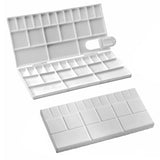Faded Folding Plastic Paint Palette Compact Mixing Tray For Watercolor, Gouache, Acrylic & Oil Paint Ideal For Professional 