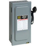 Square D by Schneider Electric Square D - D322N 60-Amp 240-Volt Three-Pole Indoor General Duty Fusible Safety Switch with Neutra