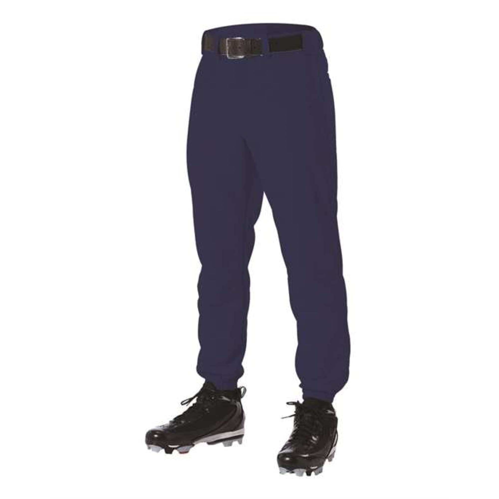 Alleson Athletic Youth Elastic Bottom Baseball Pant Navy Large