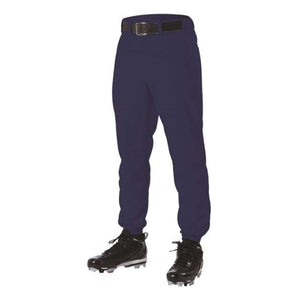 Alleson Athletic Youth Elastic Bottom Baseball Pant Navy Large