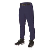 Alleson Athletic Youth Elastic Bottom Baseball Pant Navy Large