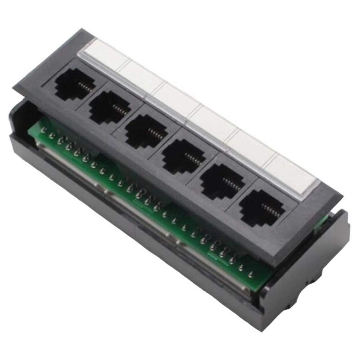 Yankok [CAT5 CAT5e 6 Port Replace Patch Panel Unshielded with Coded T568A/B Ethernet Wiring Diagram for 12/24/48 Port Cat5/5e Pa