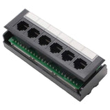 Yankok [CAT5 CAT5e 6 Port Replace Patch Panel Unshielded with Coded T568A/B Ethernet Wiring Diagram for 12/24/48 Port Cat5/5e Pa