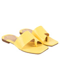 Shoetopia Girls Flat-103 Yellow Flat Sandal - 6 Uk (Girls-Flat-103-Yellow),Yellow,6,B0CQK4D3PT