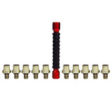 Pit Posse PP2466R 11pc Motorcycle Wheel Spoke Wrench Tool Set - Head Sizes 5.0, 5.4, 5.6, 5.8, 6.0, 6.2, 6.4, 6.6, 6.8, 7.0