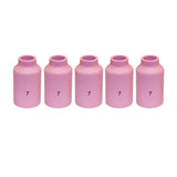 WeldingCity 5-pk Gas Lens Ceramic Cup 54N15 (#7, 7/16) for Gas Lens Setup in All Mainstream TIG Welding Torch 17, 18 and 26 Seri