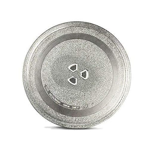 Diameter 9.6inch/24.5cm Thickened Heat Resistant Microwave Glass Plate Turntable Tray Accessories for Small Microwave