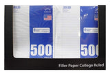 College Ruled Notebook Paper (500 Sheets)