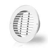 AC Infinity WallMount Duct Grille Vent for 8Inch Ducting, White Metal, Heating Cooling Ventilation and Exhaust