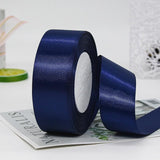YYCRAFT Navy Solid Satin Ribbon 2 Inch,50 Yards Craft Fabric Ribbon for Gift Wrapping Floral Bouquets Wedding Party Decoration