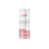 LEILO | Kava Powered Sparkling Relaxation Drink | Raspberry Hibiscus 12-Pack - Non-ALC Calming Beverage | 12 fl oz Cans (Pack of