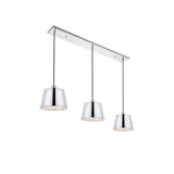 Elegant Lighting Living District Indoor Modern Home Decorative Bright Ceiling Nota 3 Light Chrome Pendant