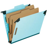 Pendaflex Hanging Classification Folders, Legal Size, 6 Section, 2 Expansion, Blue, 1/3 Cut, 10/BX (59352EE)
